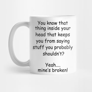 Broken B/W Mug